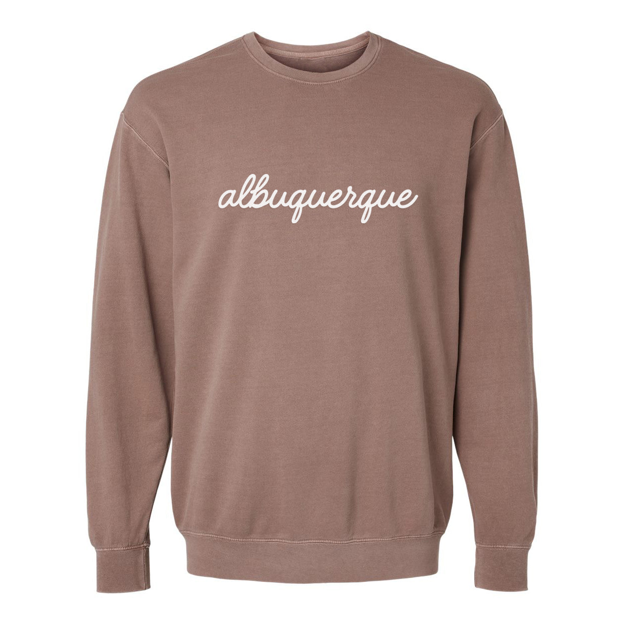 Albuquerque Cursive Washed Sweatshirt