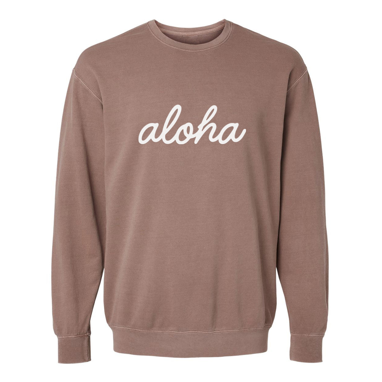 Aloha Cursive Washed Sweatshirt