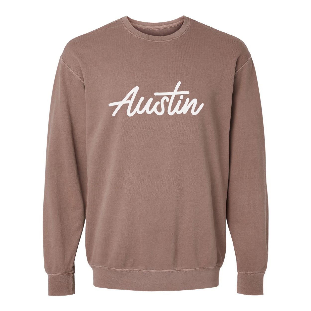 Austin Cursive Washed Sweatshirt