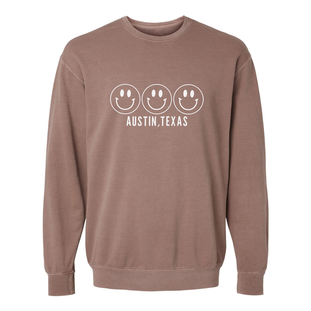 Smile Austin Texas Washed Sweatshirt