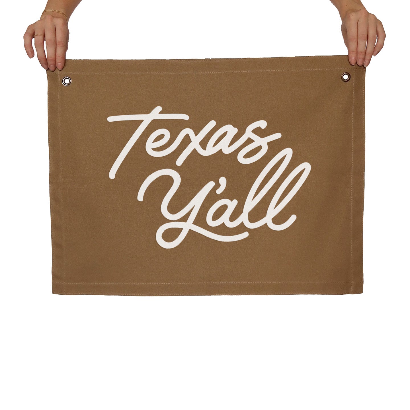 Texas Y'all Large Canvas Flag