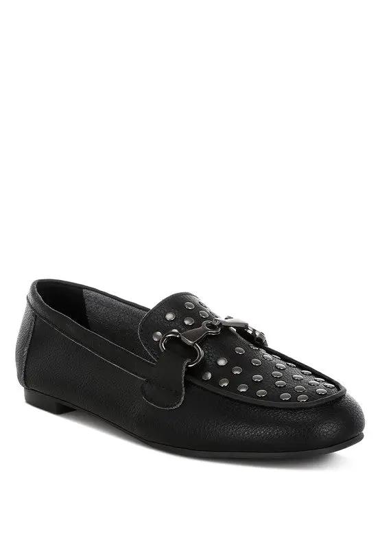 Rag Company Modaha Horsebit & Embellished Real Leather Women's Loafers