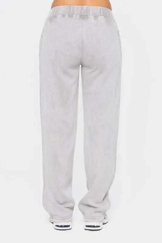 Fleece Pants - Elastic Waist with Pockets - Loungewear Casual