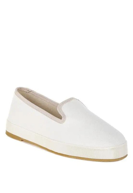 Rag Company Moshka Canvas Slip-On Loafers - Round Toe, Everyday Style, Comfort Fit