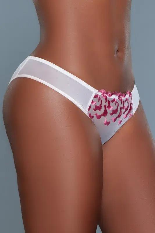 Premium BE WICKED Nadine Panty L - Black Floral Embroidery Lingerie