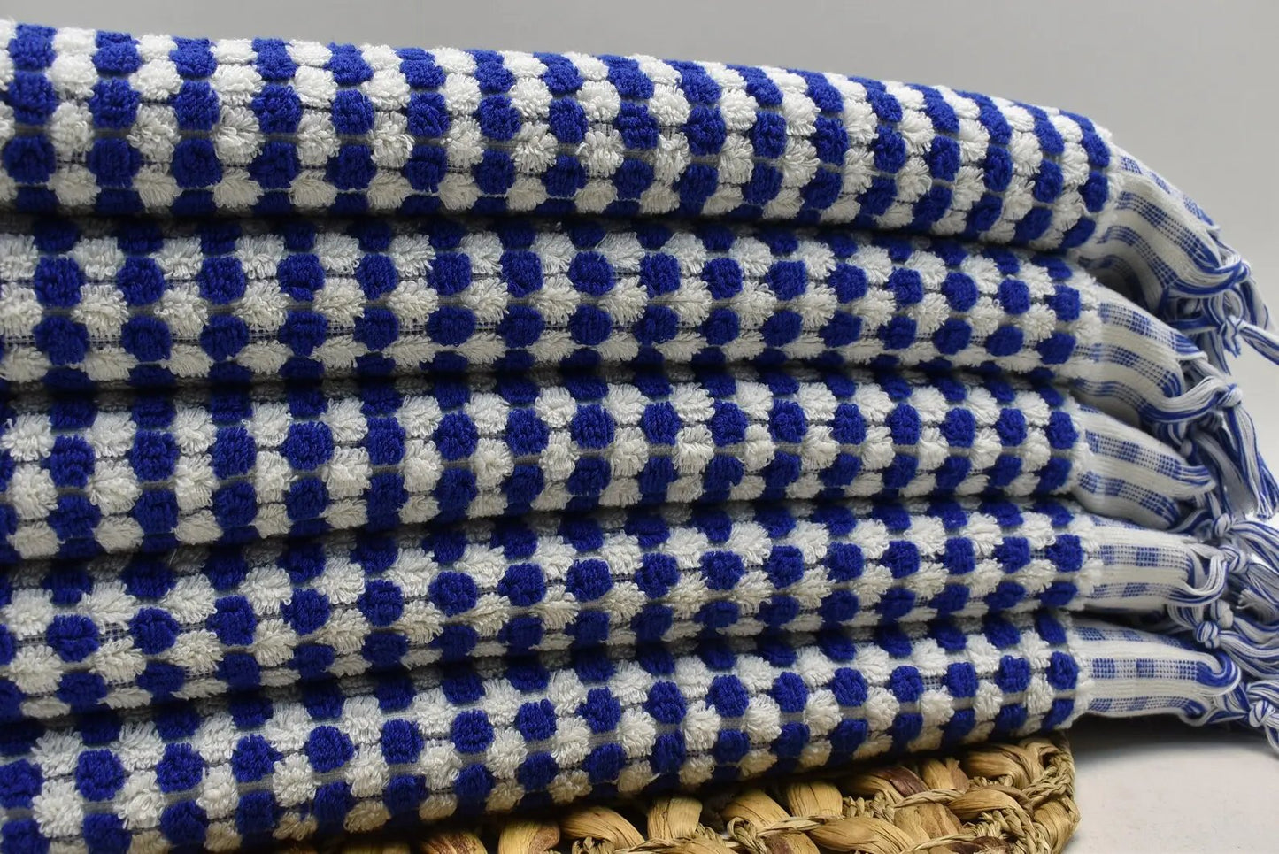 Hand Towel - Bubble Terry - Navy