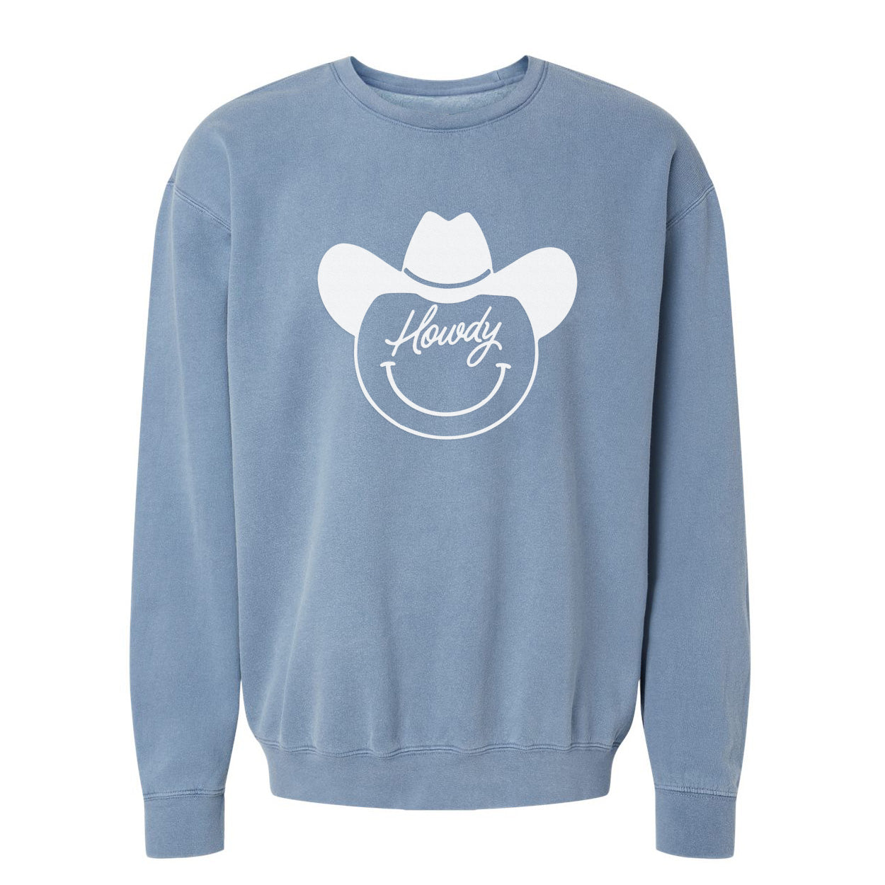 Howdy Cursive Cowboy Washed Sweatshirt
