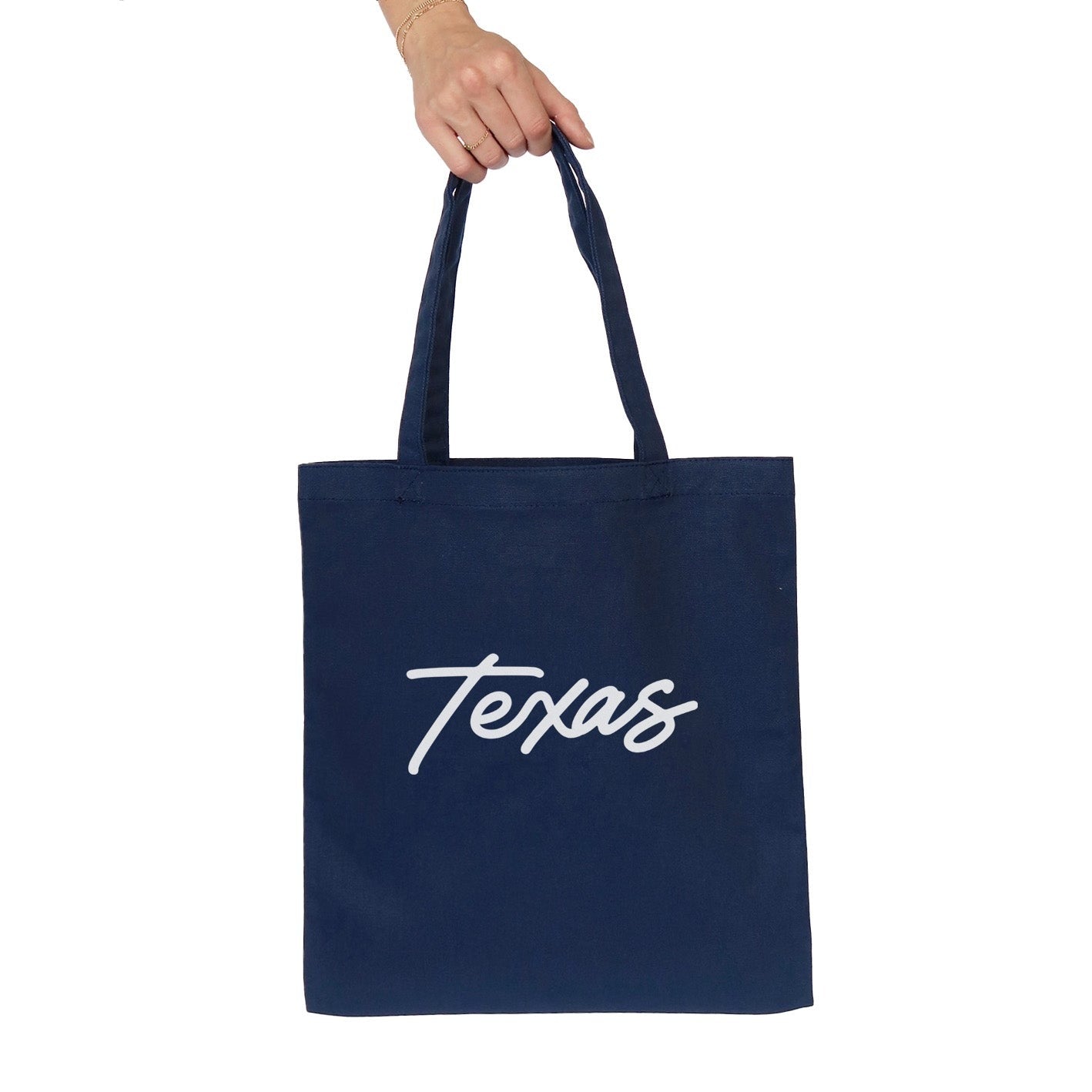 Texas Cursive Tote Bag