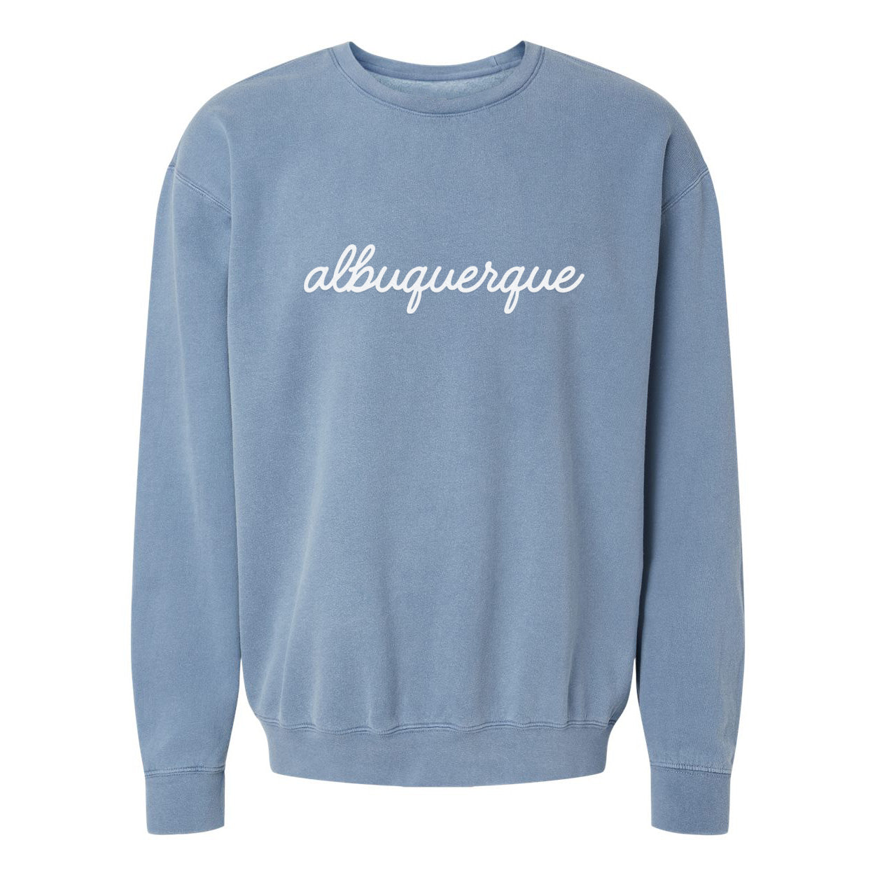 Albuquerque Cursive Washed Sweatshirt