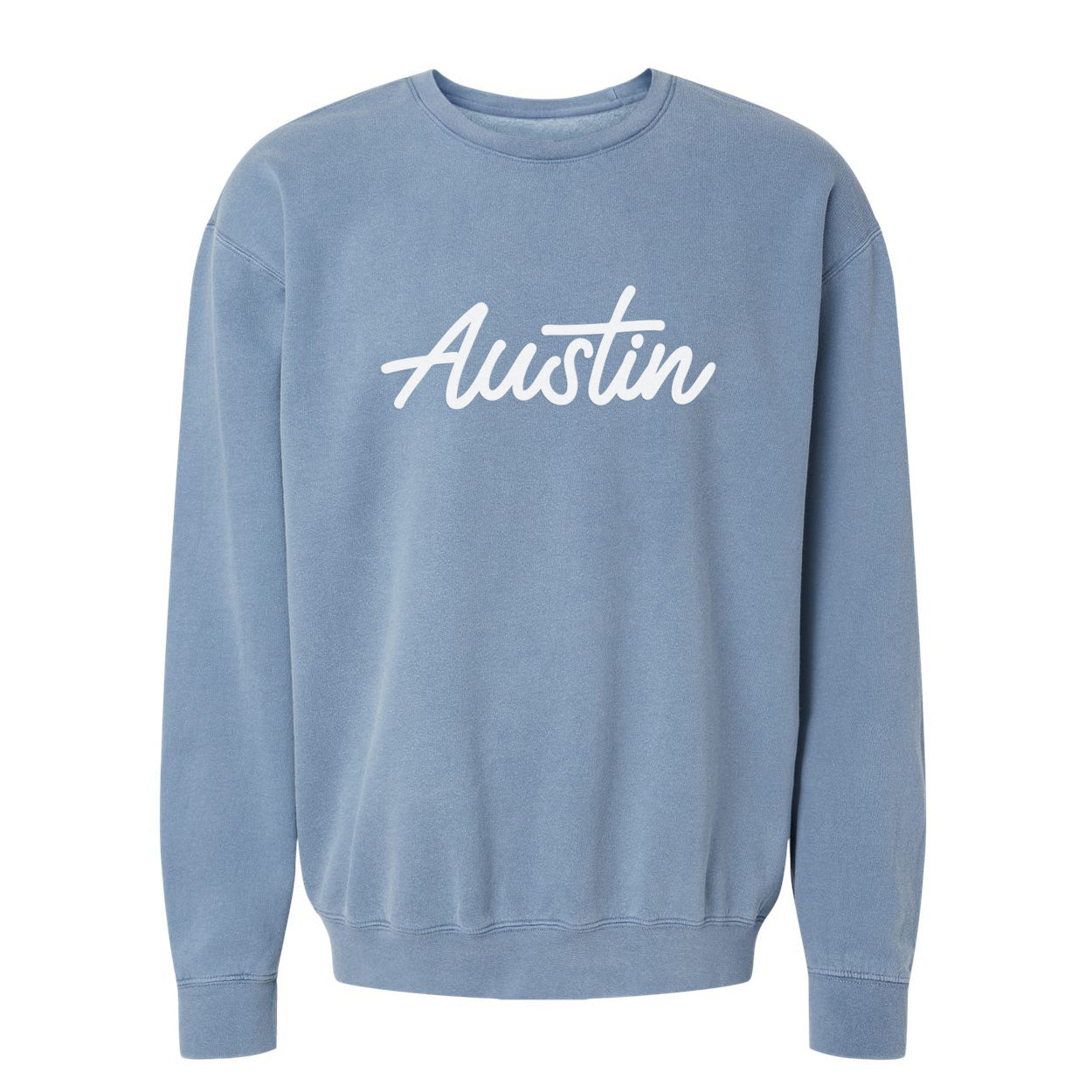 Austin Cursive Washed Sweatshirt