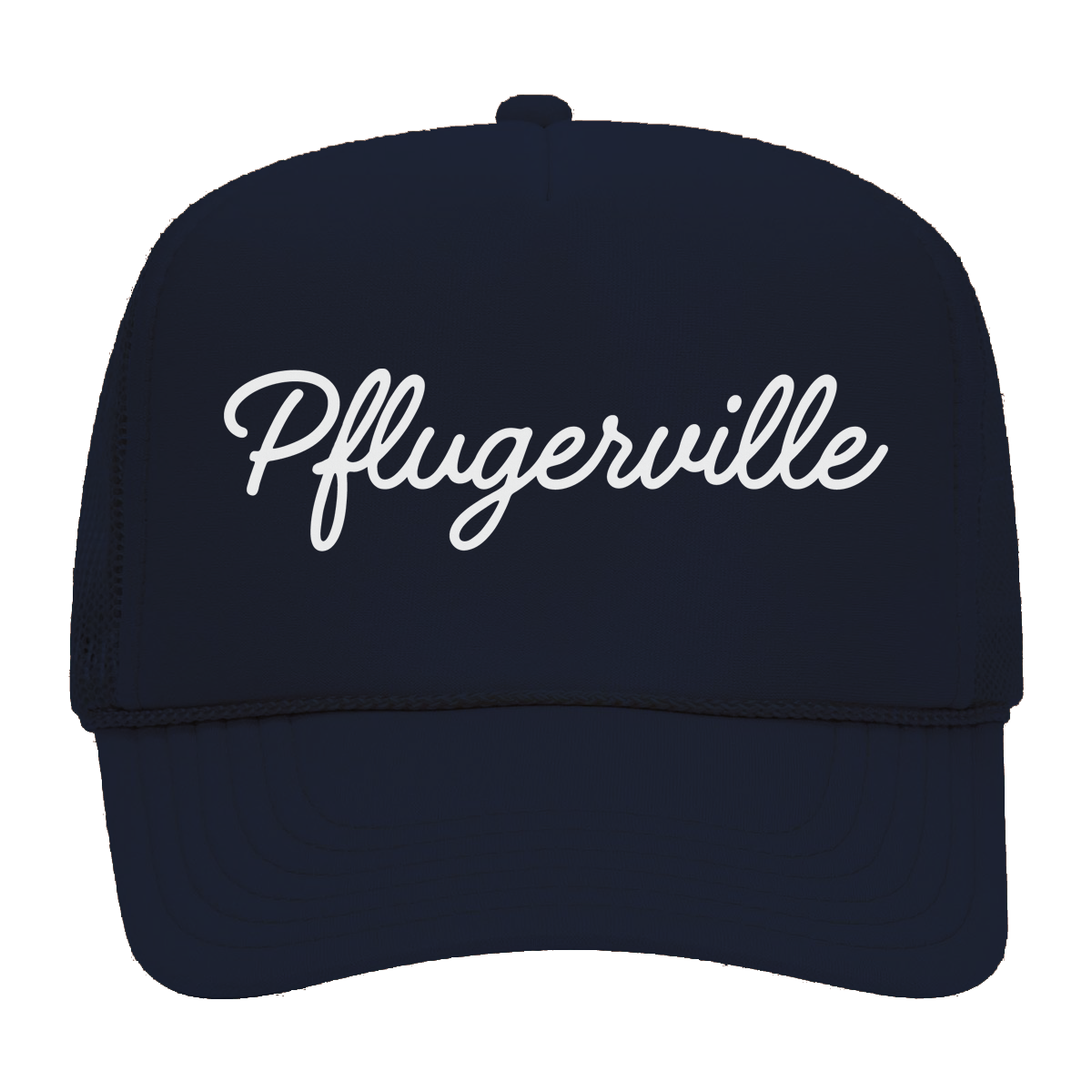 Pflugerville cursive Foam Snapback