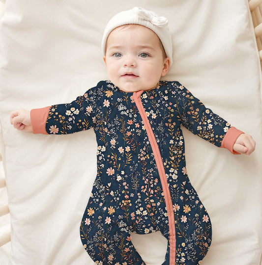 Winter Classics Twilight Meadows - Bamboo Zippy Romper