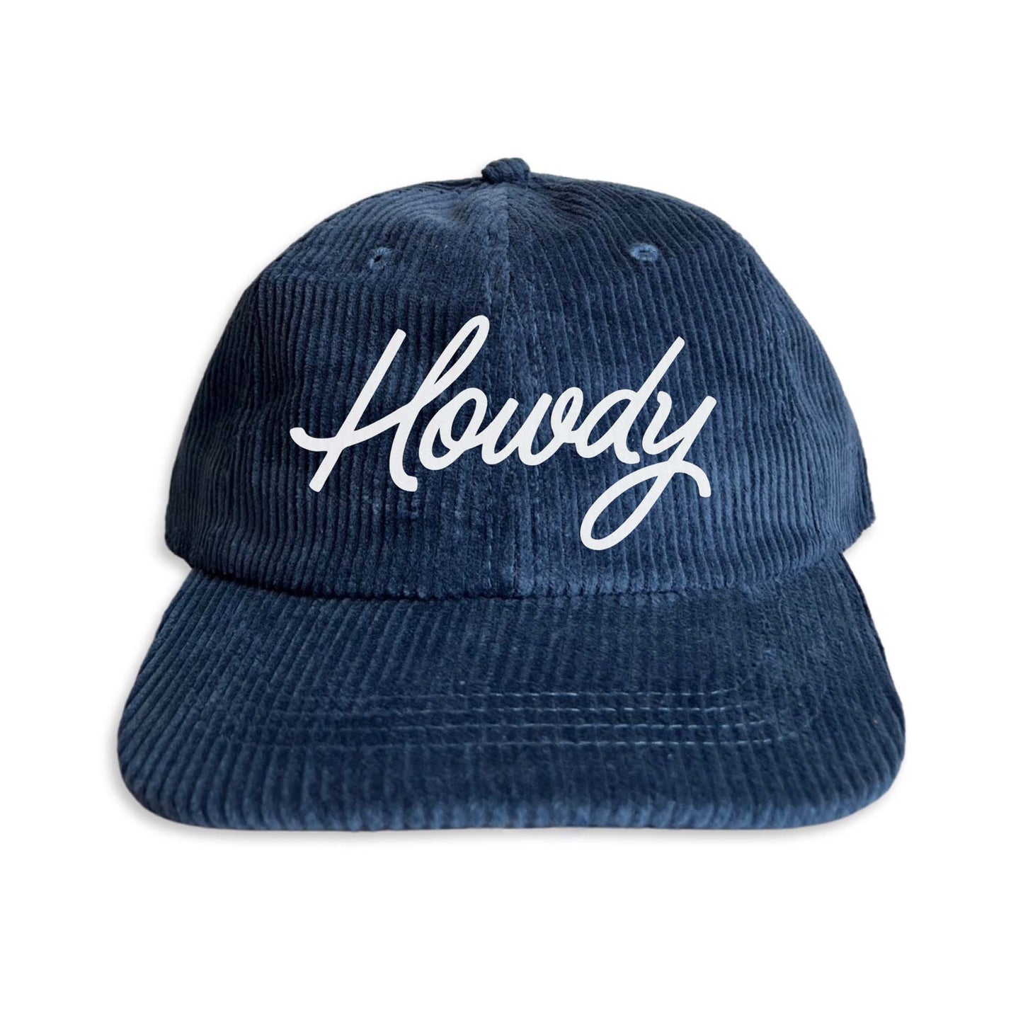 Howdy Cursive Corduroy Cap