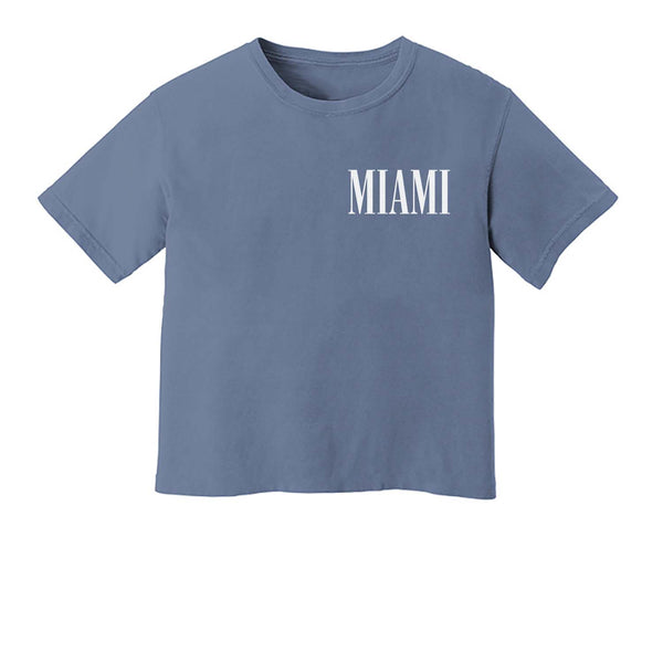 Miami Western Washed Crop Tee
