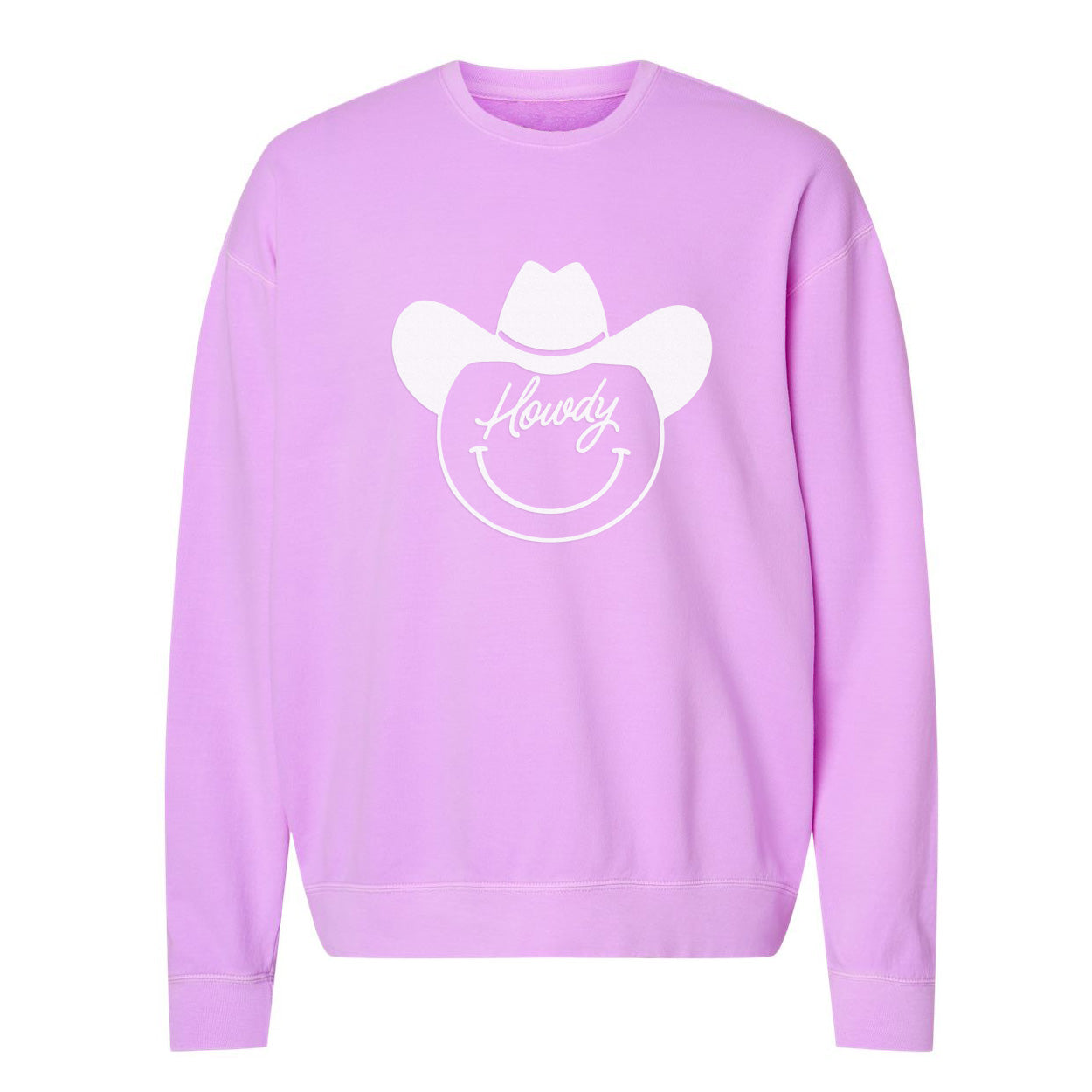 Howdy Cursive Cowboy Washed Sweatshirt