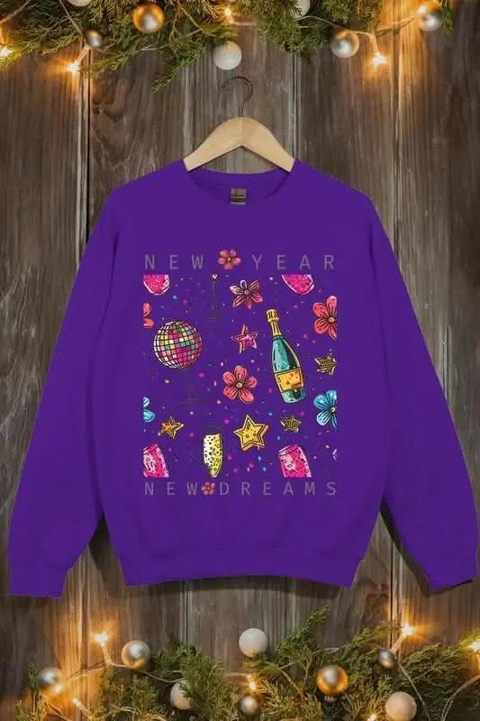 Color Bear Graphic Fleece Sweatshirt Unisex Everyday Comfy Pullover