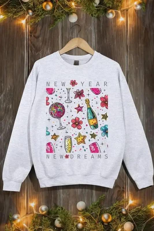 Color Bear Graphic Fleece Sweatshirt Unisex Everyday Comfy Pullover