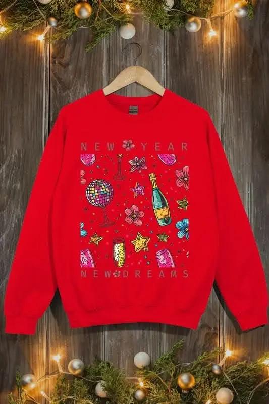 Color Bear Graphic Fleece Sweatshirt Unisex Everyday Comfy Pullover