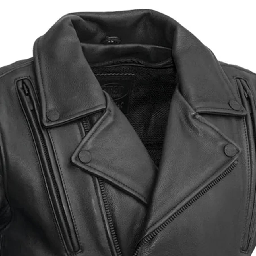 Night Rider Men's Motorcycle Leather Jacket