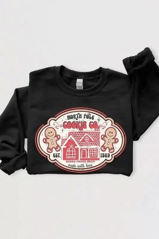 Color Bear Gingerbread Sweatshirt Unisex Holiday Graphic Crewneck Cozy
