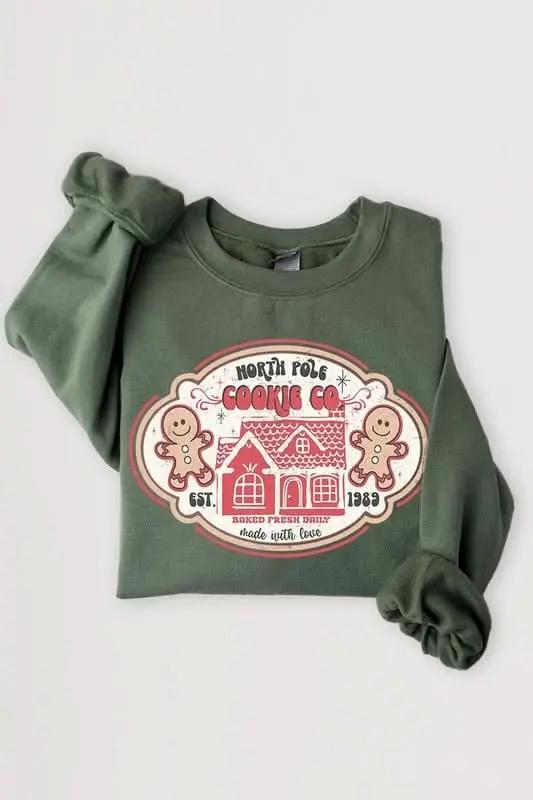 Color Bear Gingerbread Sweatshirt Unisex Holiday Graphic Crewneck Cozy