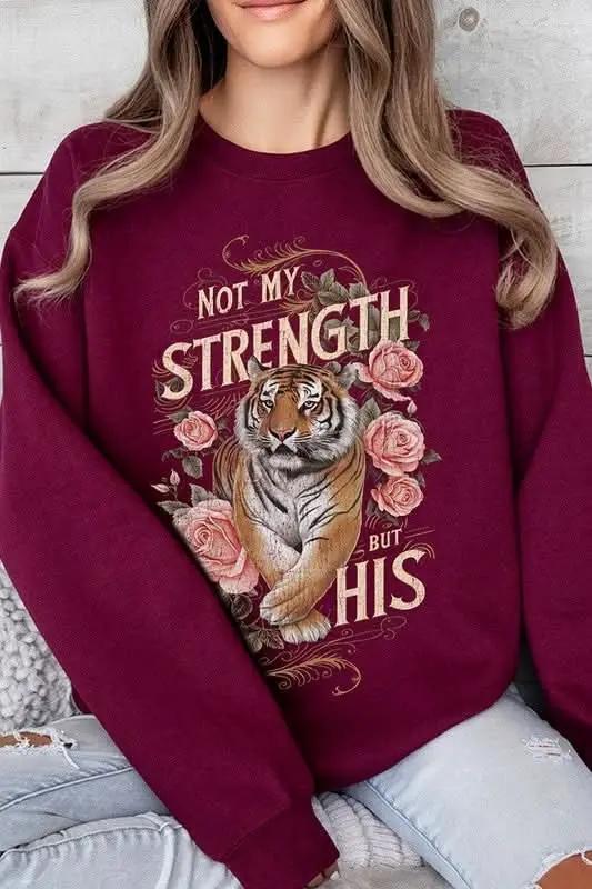 Color Bear Tiger Graphic Unisex Sweatshirt Streetwear Oversized Comfy