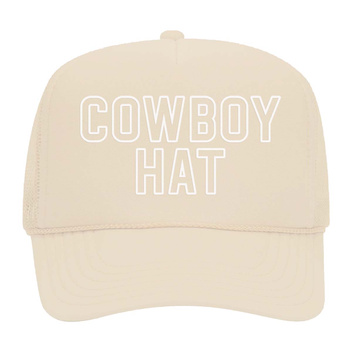 Cowboy Hat Outline Foam Snapback