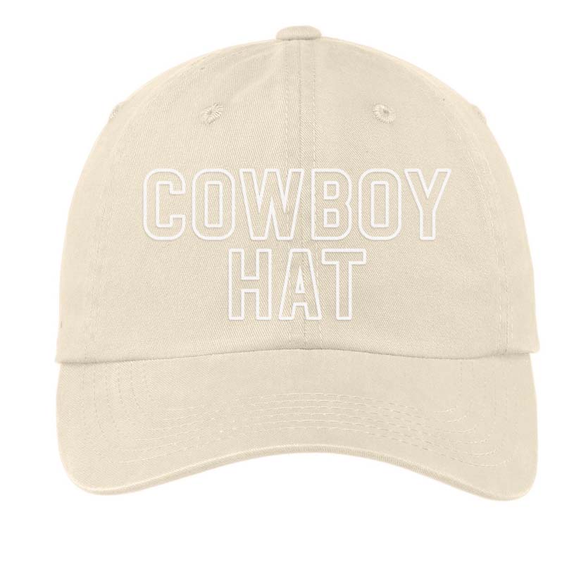 Cowboy Hat Outline Baseball Cap
