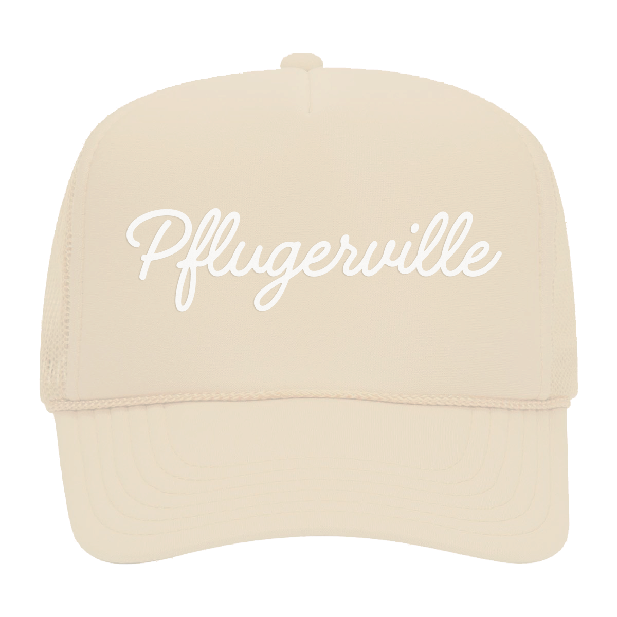 Pflugerville cursive Foam Snapback