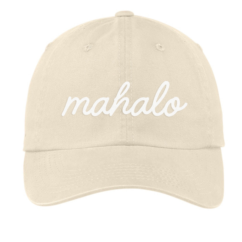 Mahalo Cursive Baseball Cap