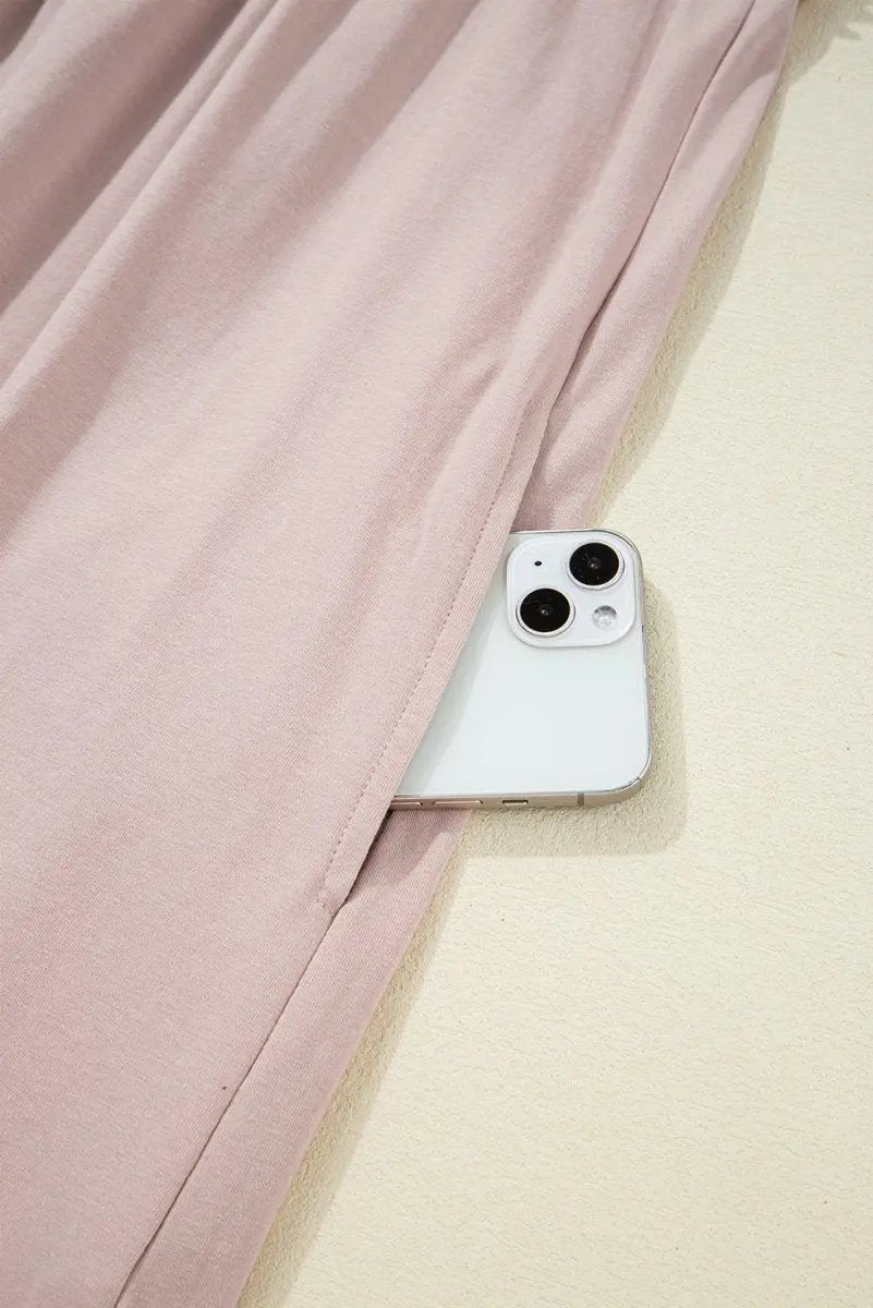 Mini Dress - Frilled Trim Loose Fit - Casual Summer Outfit