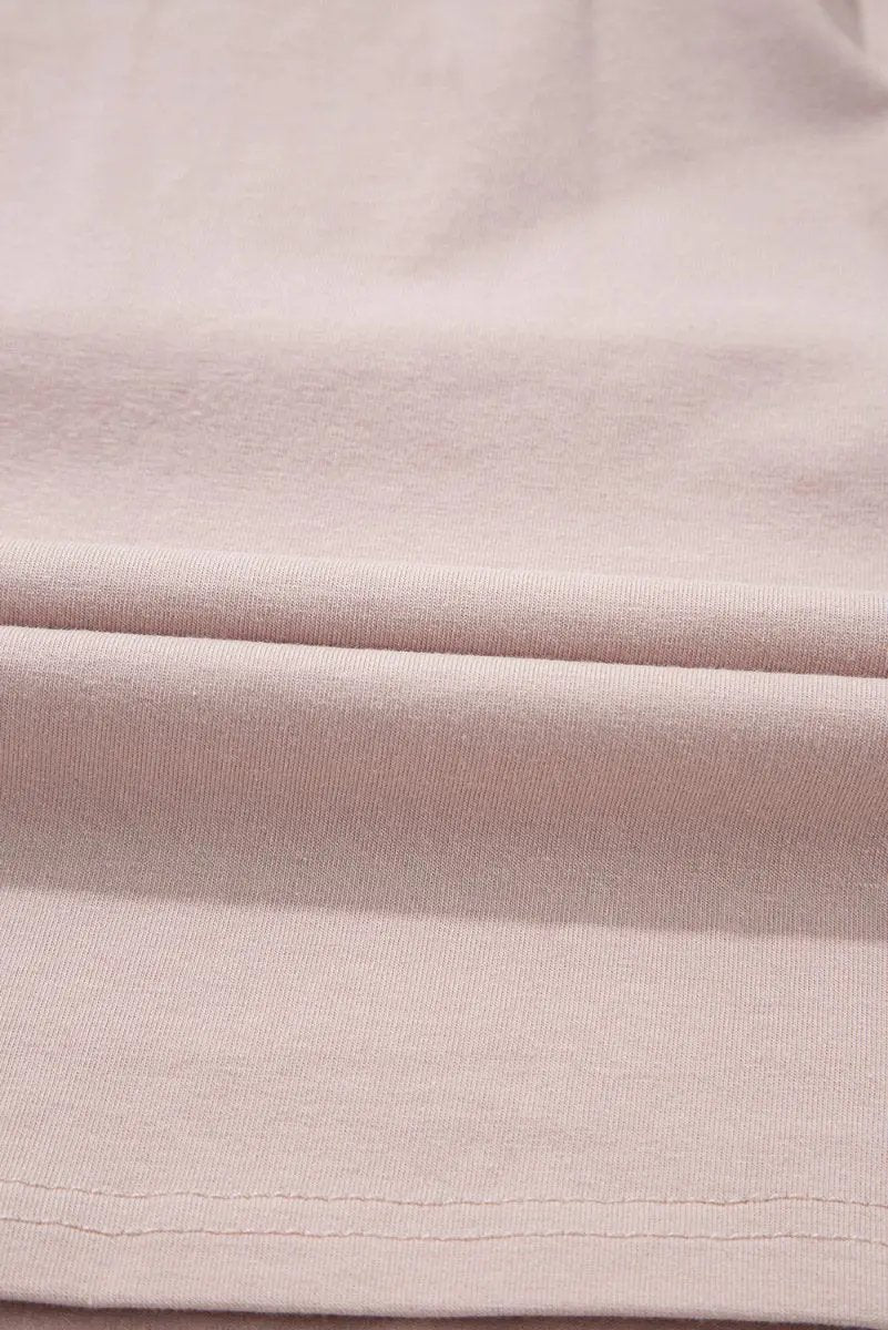 Mini Dress - Frilled Trim Loose Fit - Casual Summer Outfit