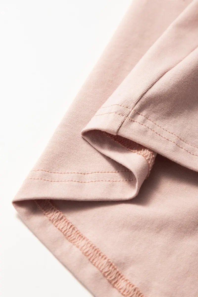 Mini Dress - Frilled Trim Loose Fit - Casual Summer Outfit