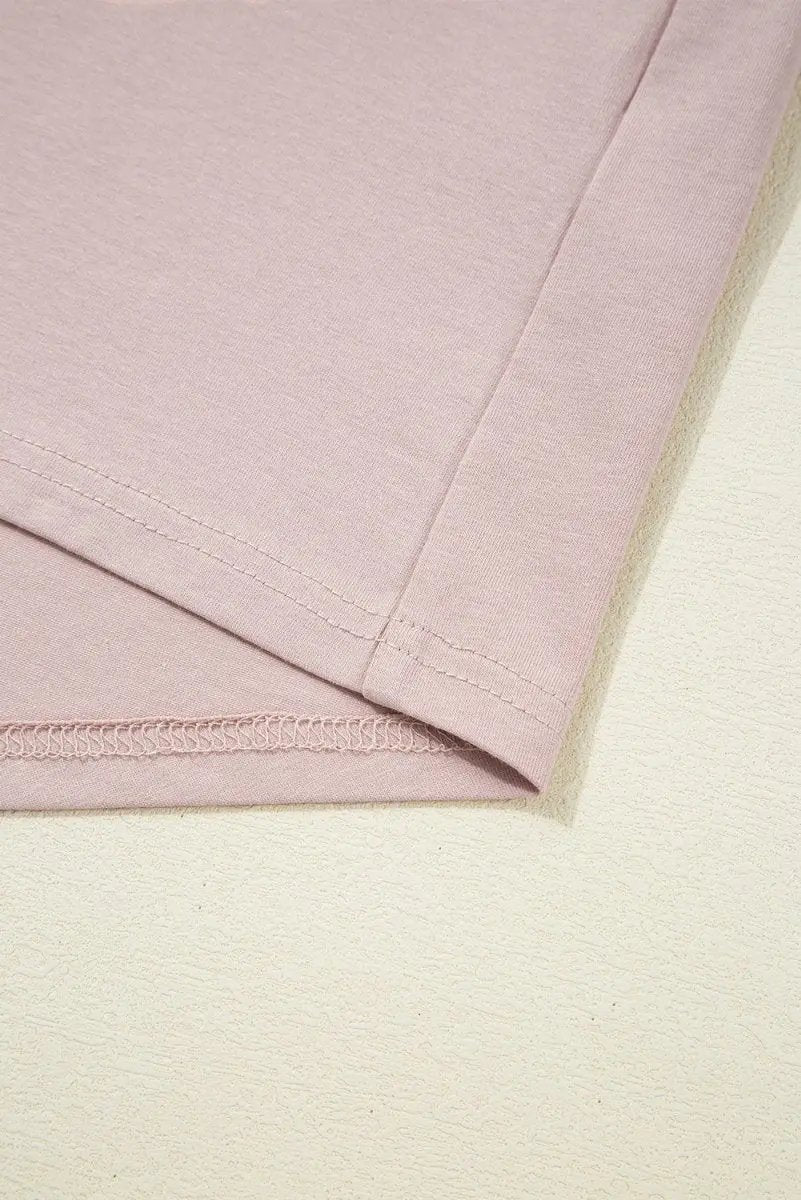 Mini Dress - Frilled Trim Loose Fit - Casual Summer Outfit