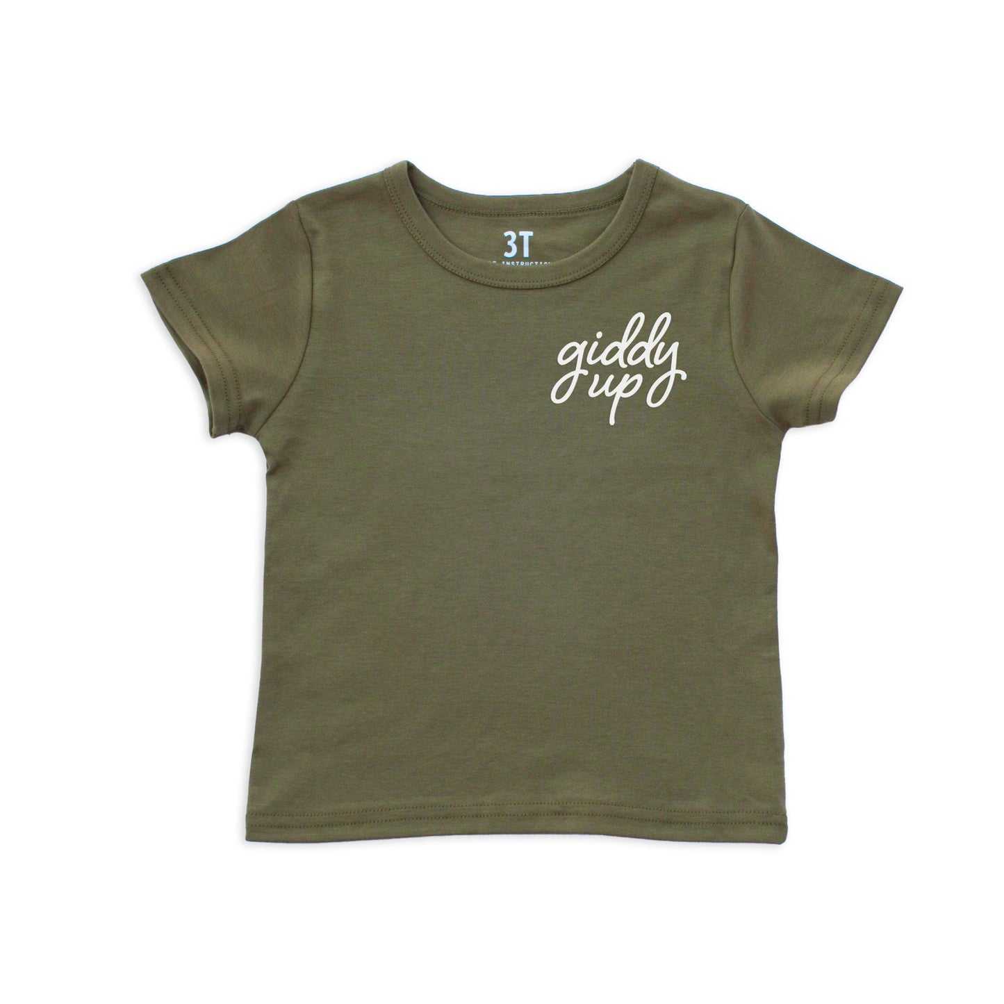 Giddy Up Stacked Kids Tee