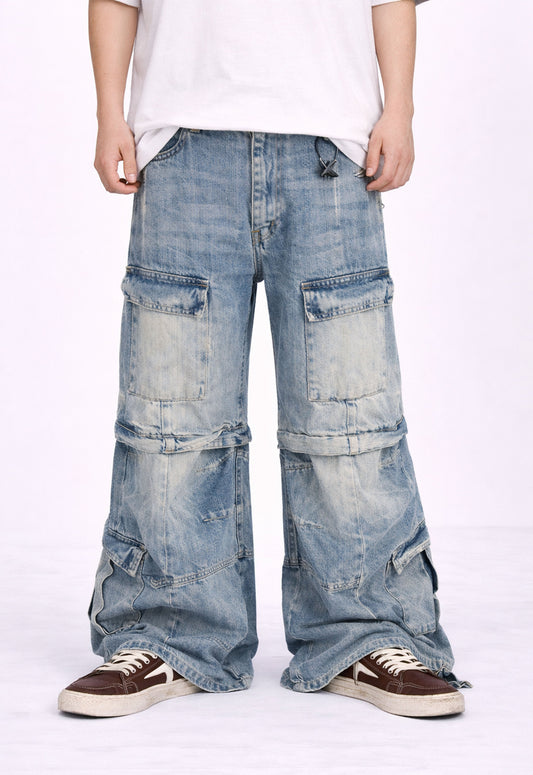 AZUL CONVERT CARGO DENIM