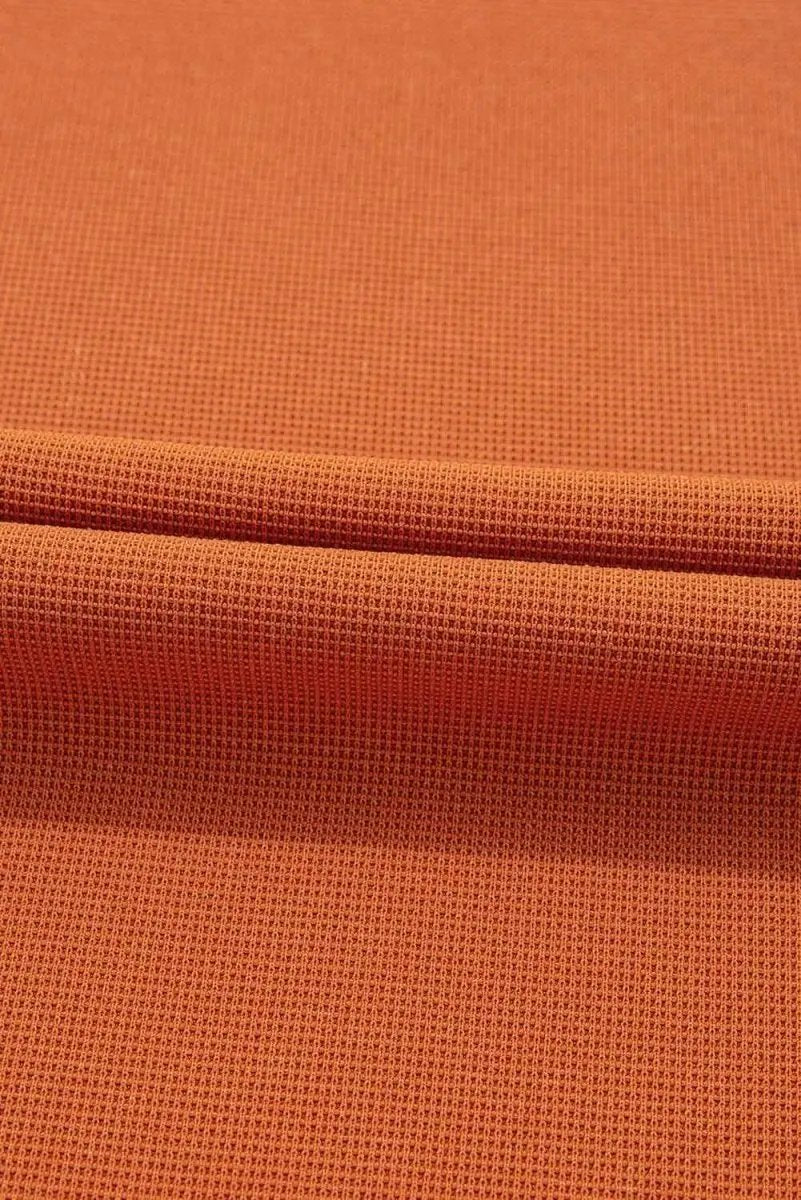 Love Salve Orange Knit Top Women's Daily Wear Color Block Top: Textured, Plus Size