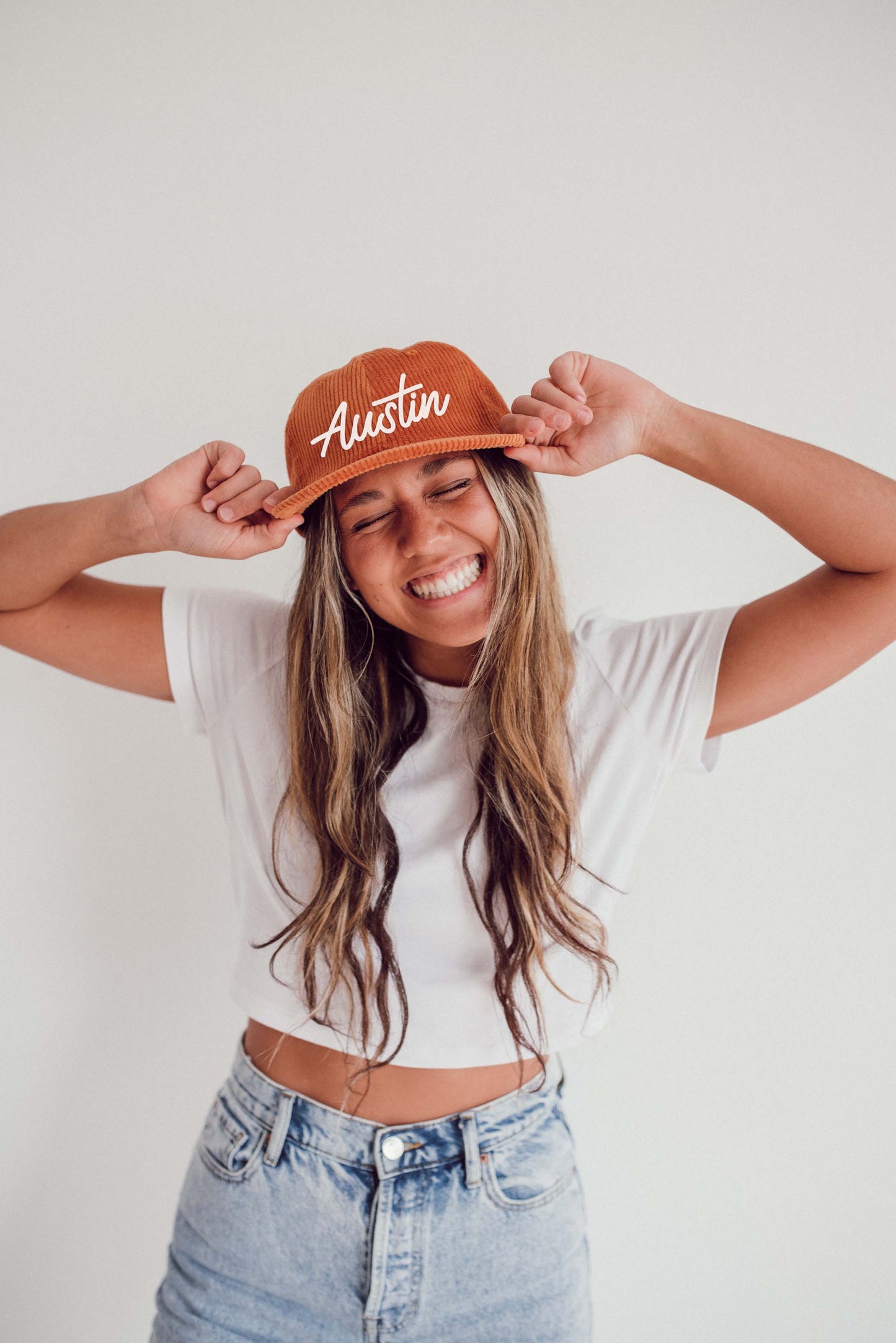 Austin Cursive Corduroy Cap