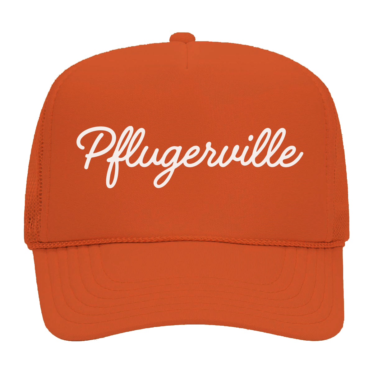 Pflugerville cursive Foam Snapback