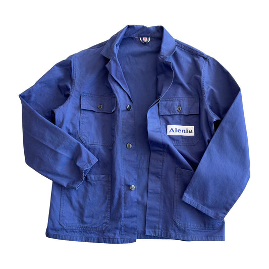 Vintage Blue Italian Work Jacket - Men's Medium