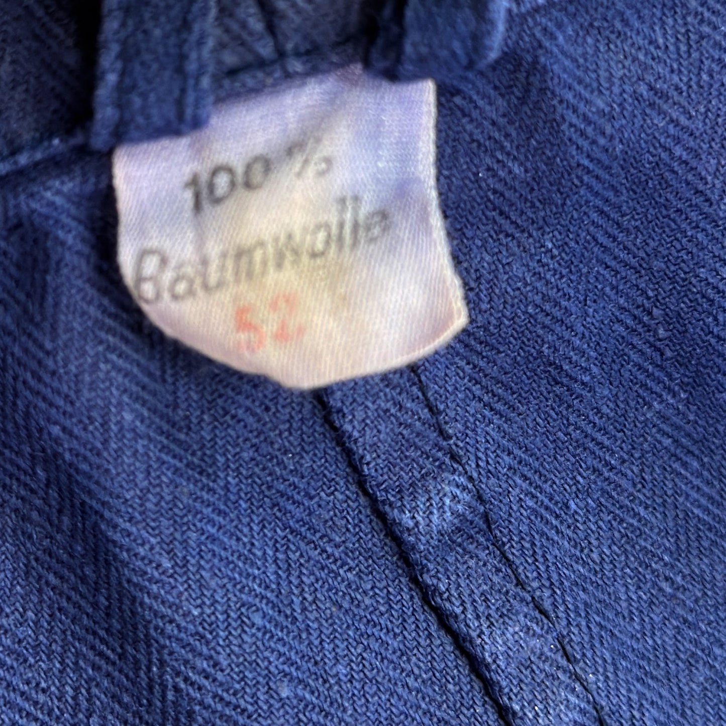 Vintage Blue French Work Jacket - Men's Large / Women's XL
