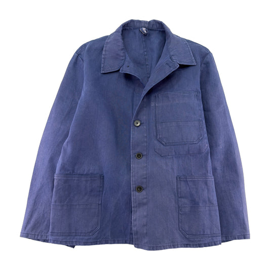 Vintage Blue French Work Jacket - Men's Large / Women's XL