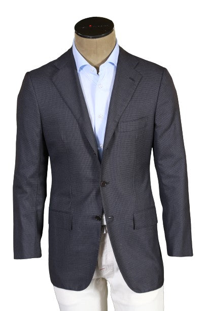 Kiton Micro Houndstooth Wool Sport Jacket