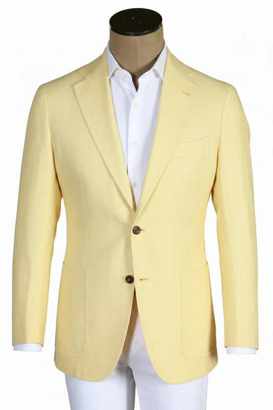 Sartorio Solid Silk-Linen-Wool Sport Jacket
