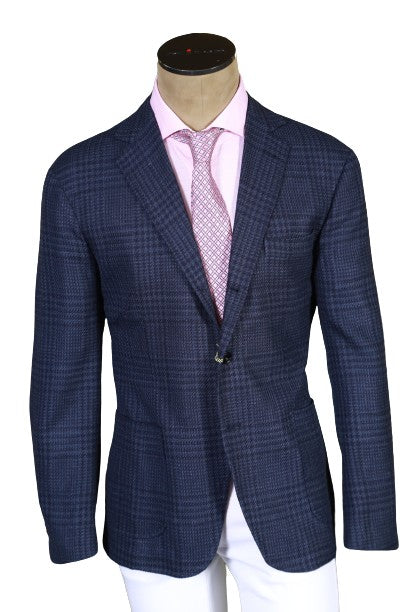 Sartorio Checked Wool-Silk Sport Jacket