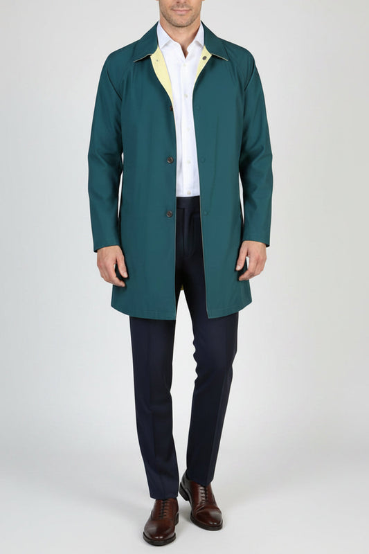 Kired by Kiton Ben Reversible Raincoat