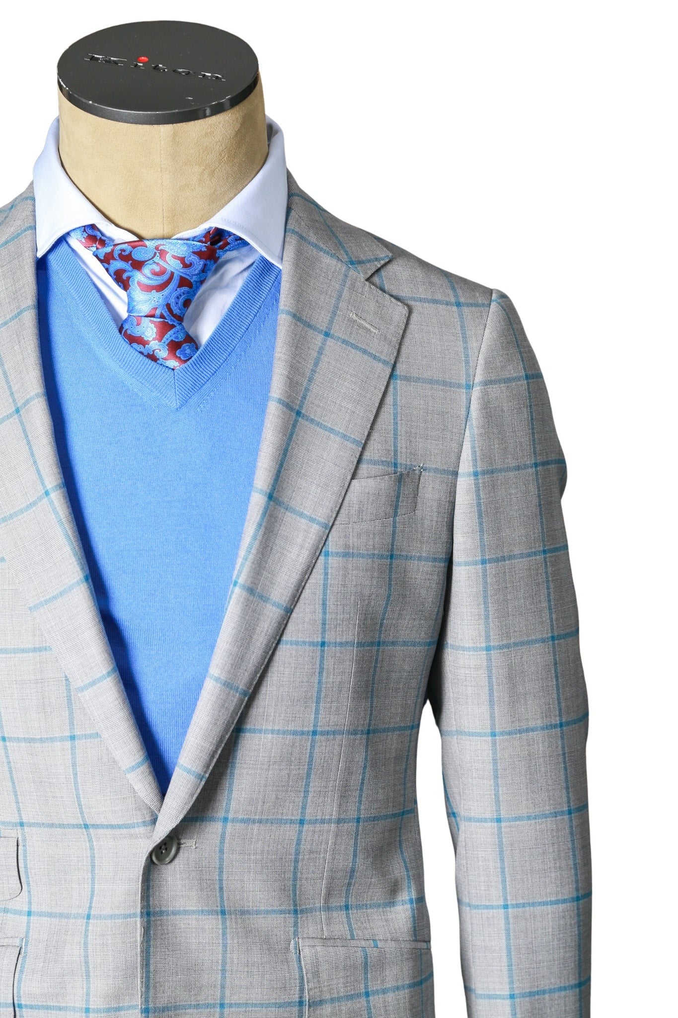Carlo Barbera Checked Wool Suit (Super 170's Wool)