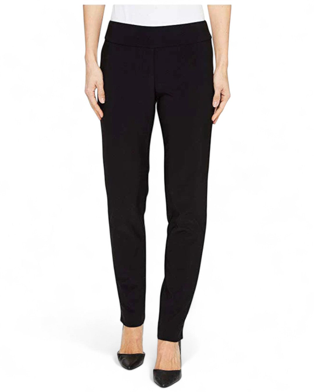 Krazy Larry P21 Microfiber Straight Leg Pant - Black