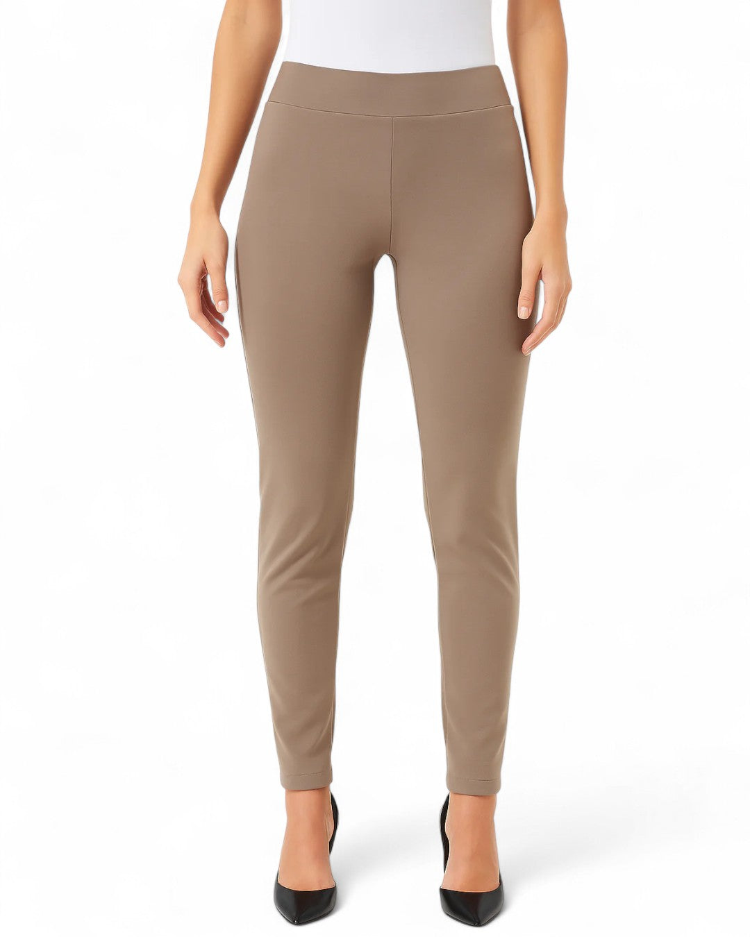 Krazy Larry P21 Microfiber Straight Leg Pant - Taupe