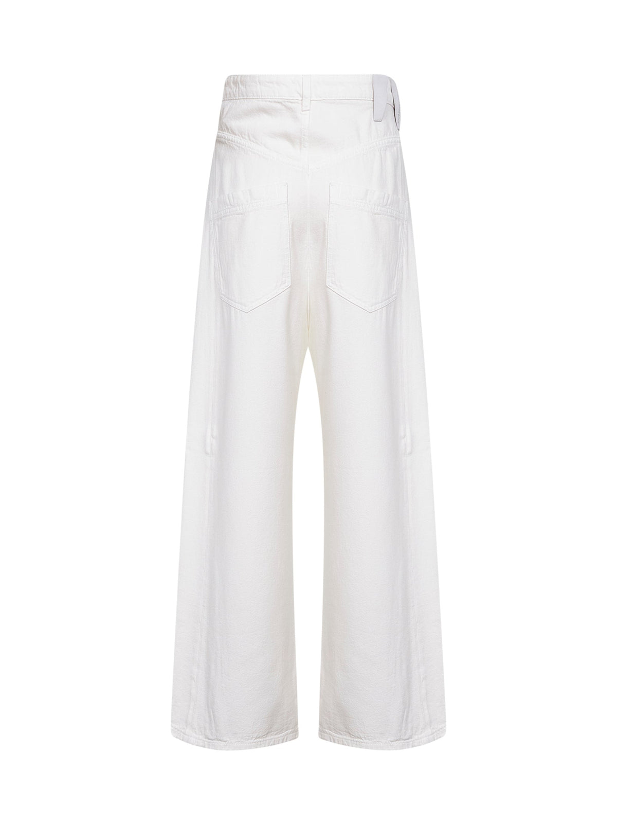 Jeans Ines Fold Over Waist White